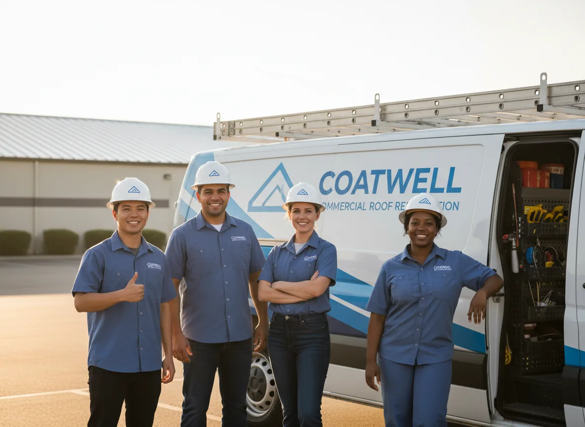 Commercial roof coating company in Clarksville, MI