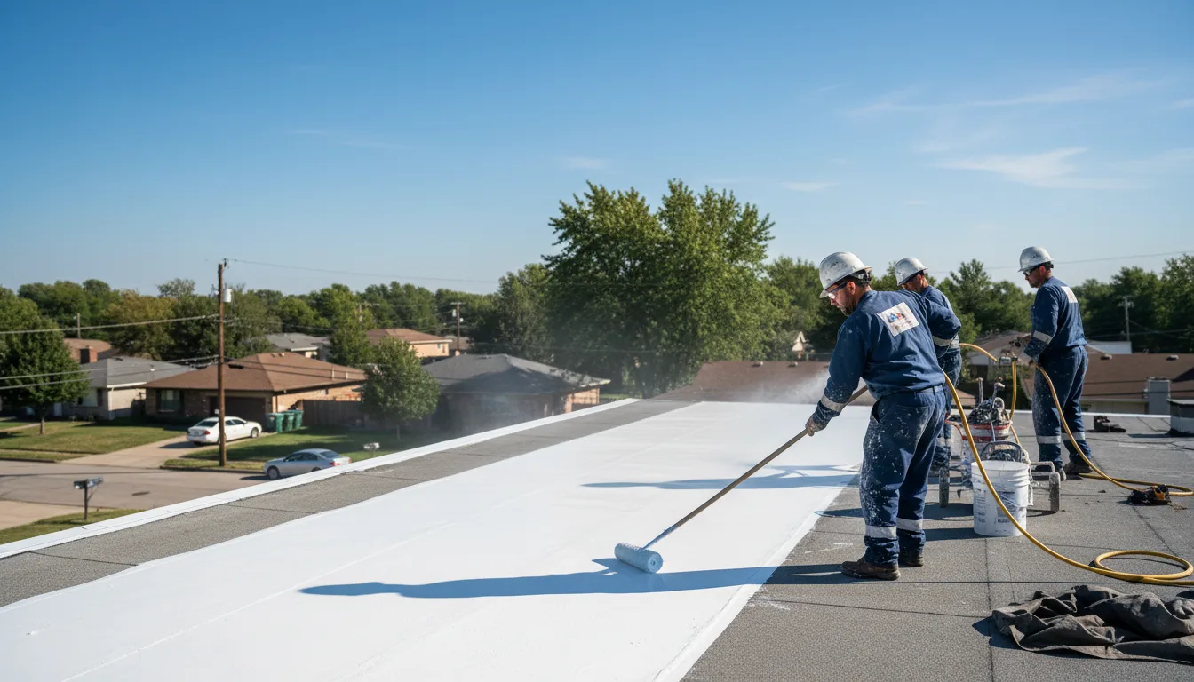 Commercial roof coating in Clarksville, MI near me